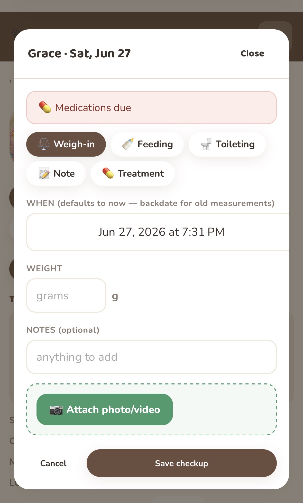 Treatments on a phone